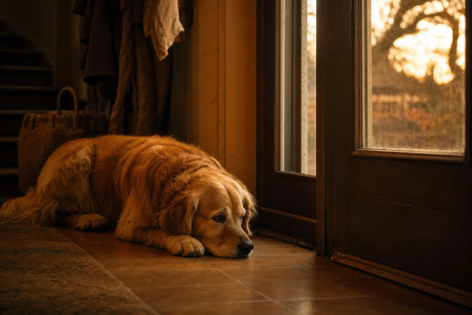 Mon chien fait pipi dans la maison, anxiété de séparation