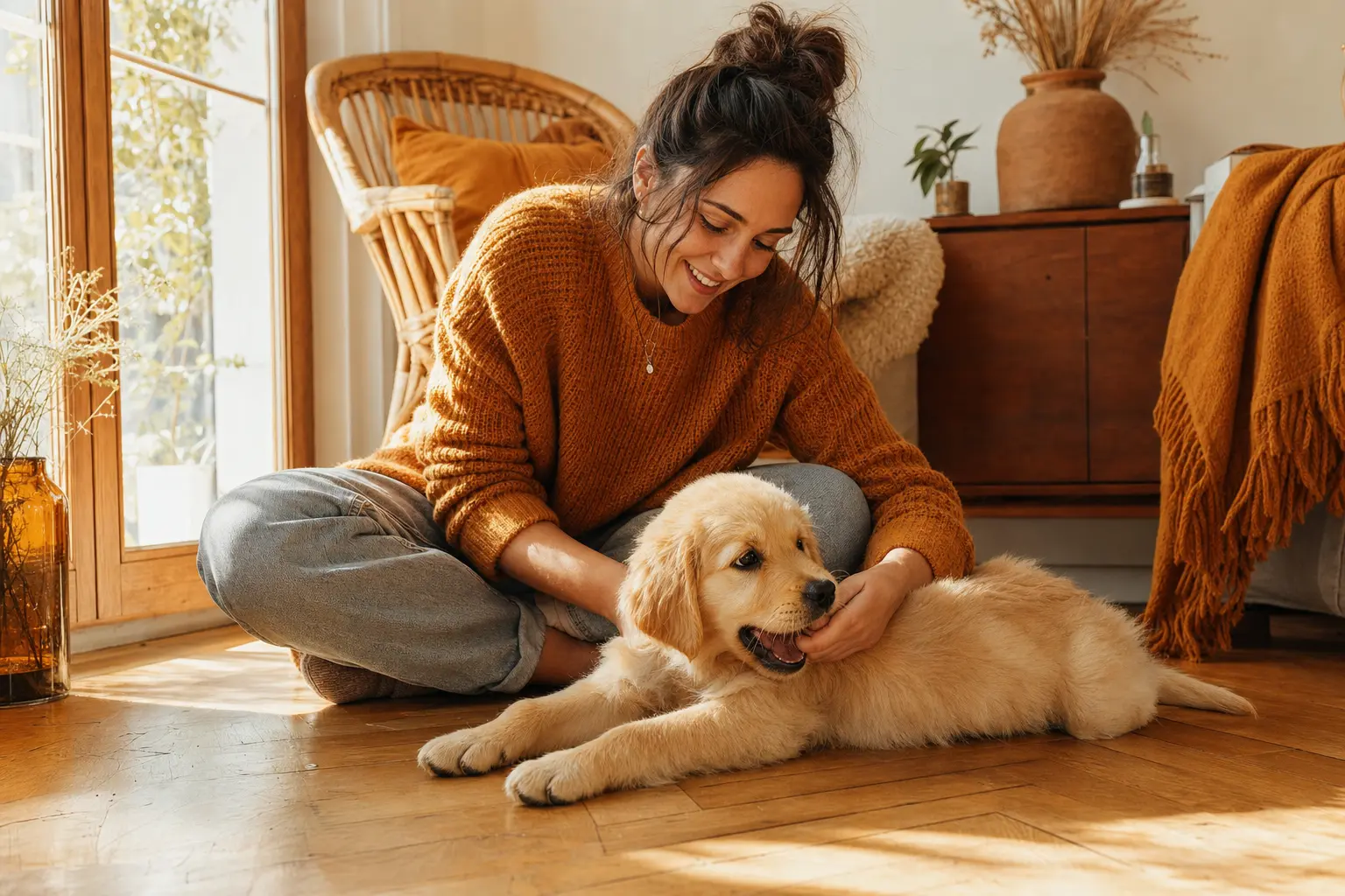 éducation du chiot golden retriever dès les premières semaines