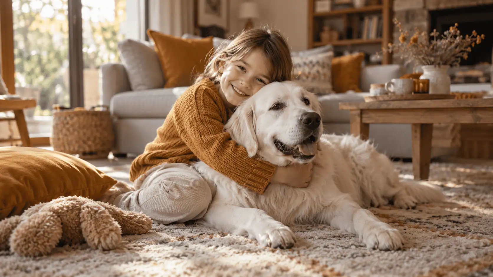Golden Retriever et enfants, cohabitation familiale sereine
