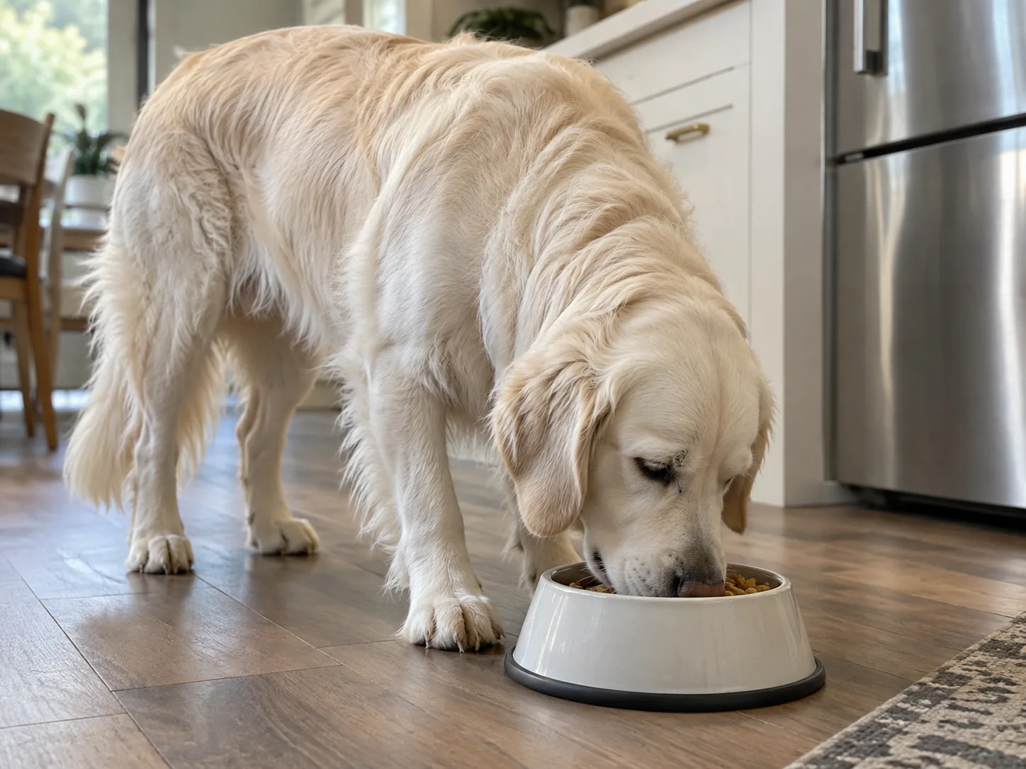 Croquettes, frais ou BARF : que donner à son Golden ?