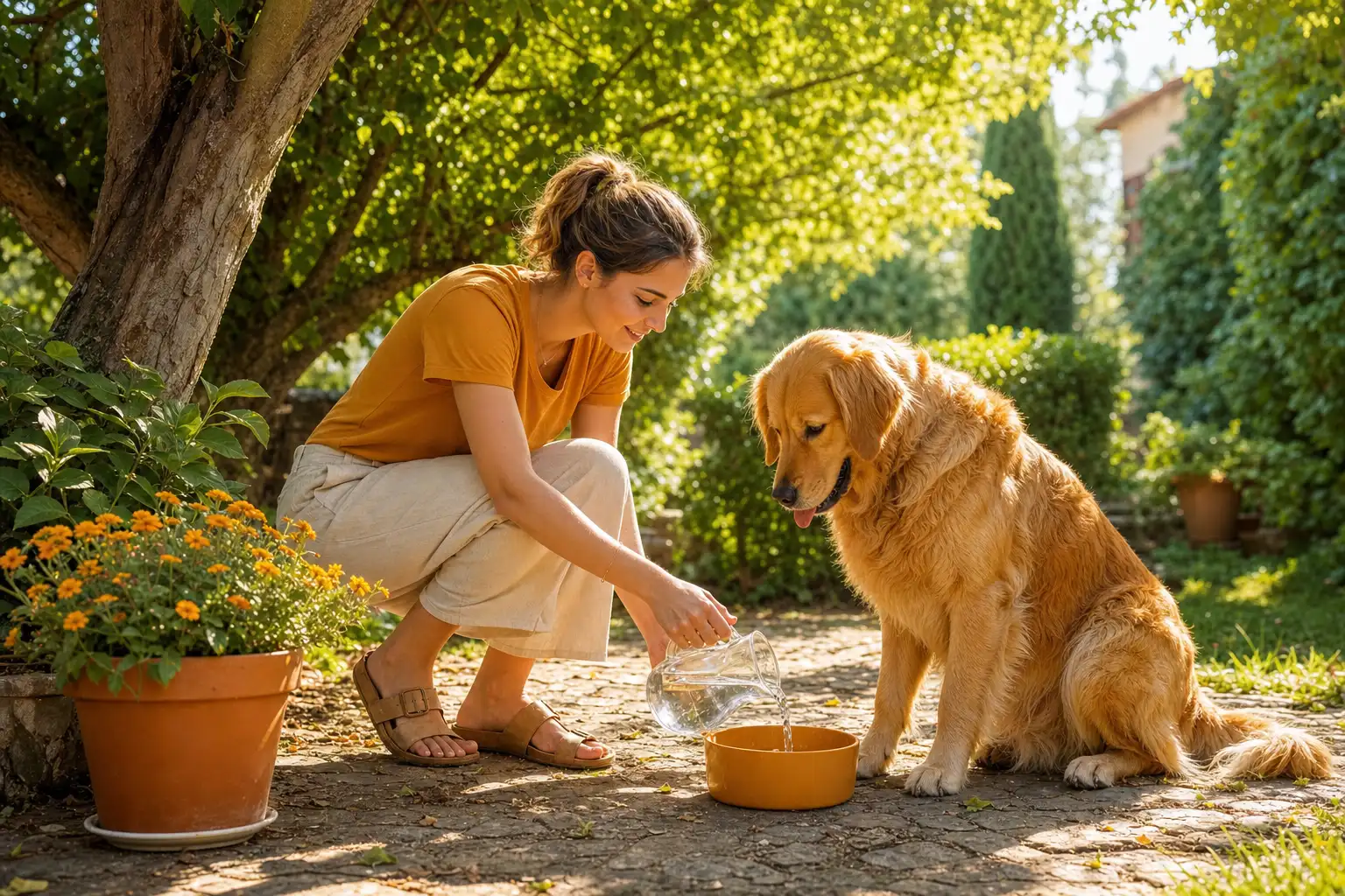 Hydratation canine pour lutter contre chien et fortes chaleurs