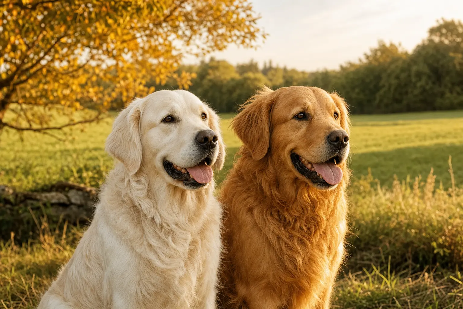 Standard FCI vs AKC : couleurs du Golden Retriever